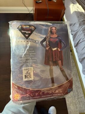 DC Comics Supergirl Costume in Red, Blue & Gold NWT